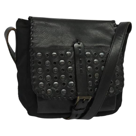 PRADA Shoulder Bag Leather Black - Picture 1 of 12